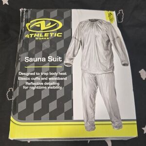 Athletic‎ Works Sauna Suit Unisex Training Sweat Suit Weight Loss Exercise Gear